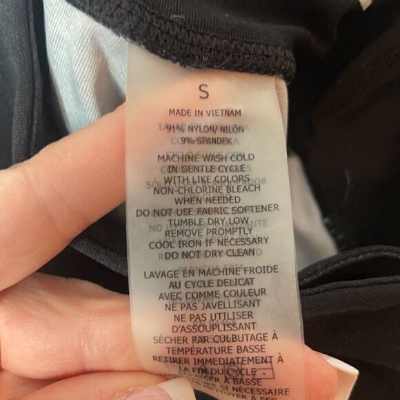 Betsy Johnson Blue/Black Flowered Yoga Pants. Sz.S - Picture 7 of 8